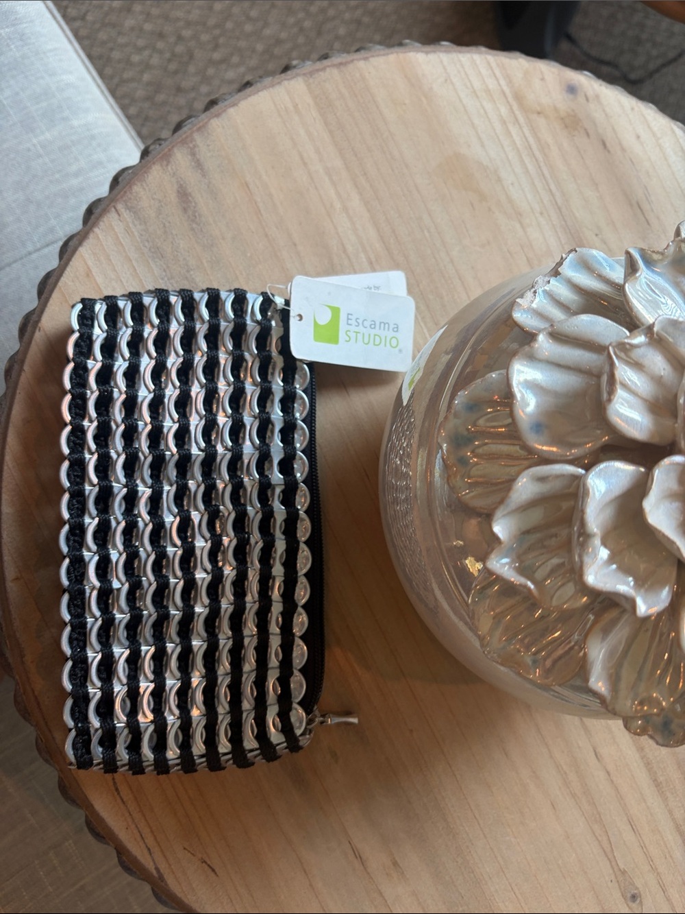 NWT Escama Studios Up-Cycled Pop-Tab Coin Pouch